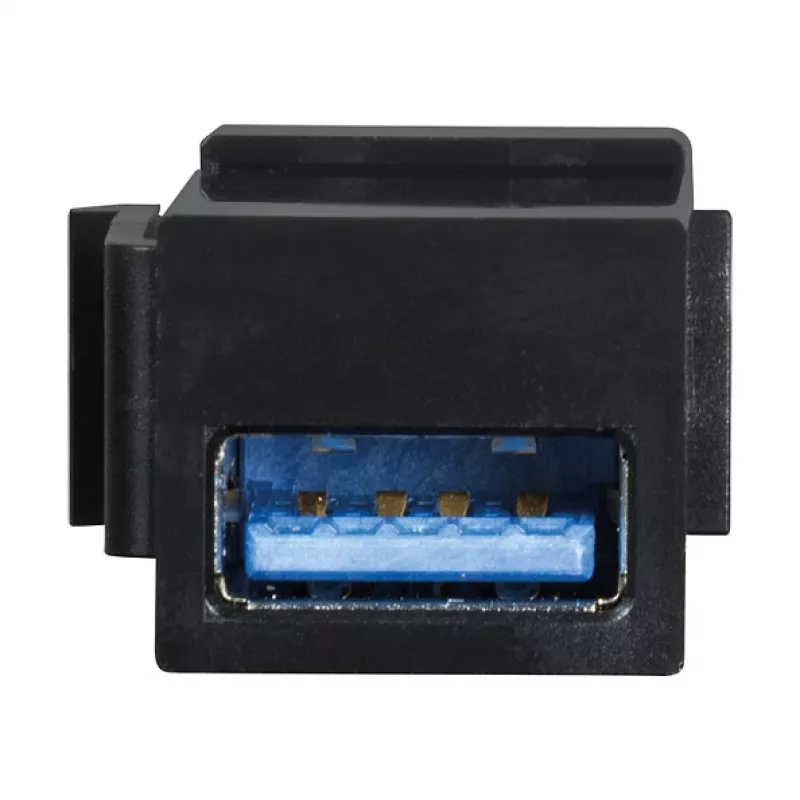 LogiLink Keystone USB 3.0 Type-A Movis į Movis Jungtis, Juoda