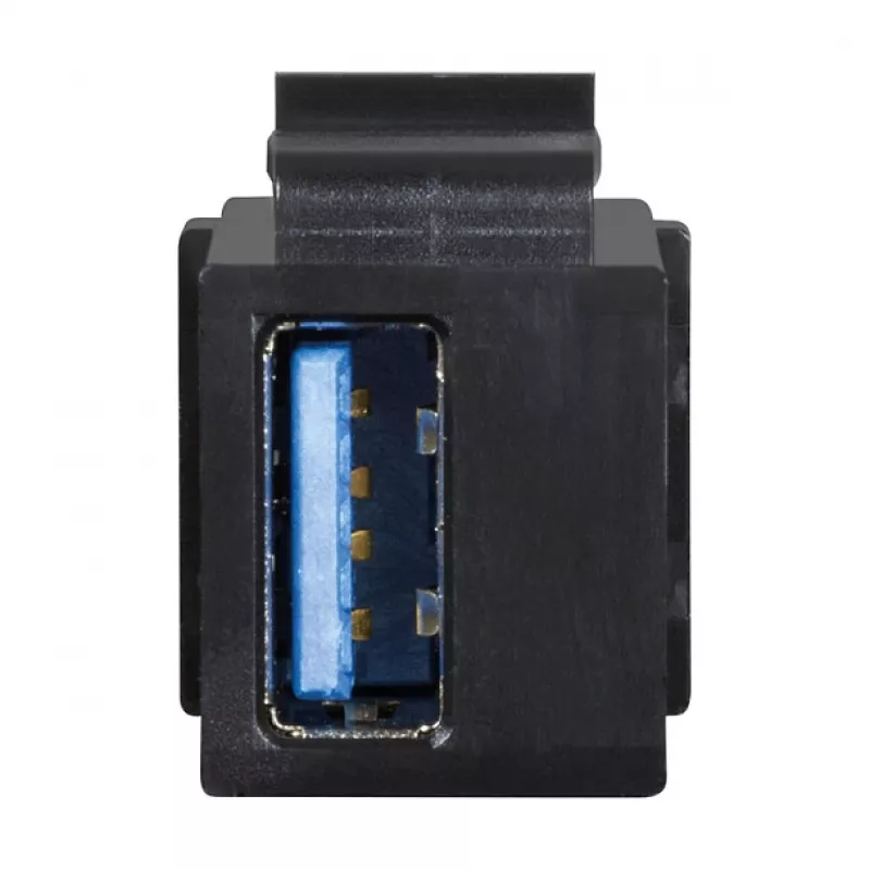 LogiLink Keystone USB 3.0 Type-A Movis į Movis Jungtis, Juoda