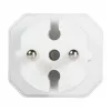 LogiLink LPS218 Euro kištukinis adapteris su 2 lizdais, baltas