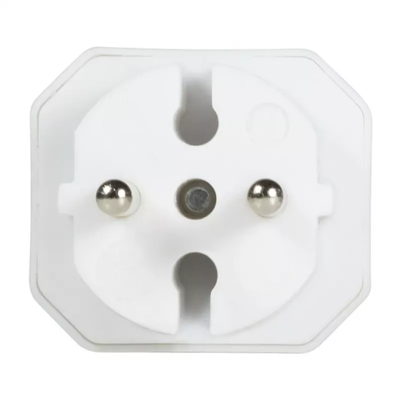 LogiLink LPS218 Euro kištukinis adapteris su 2 lizdais, baltas