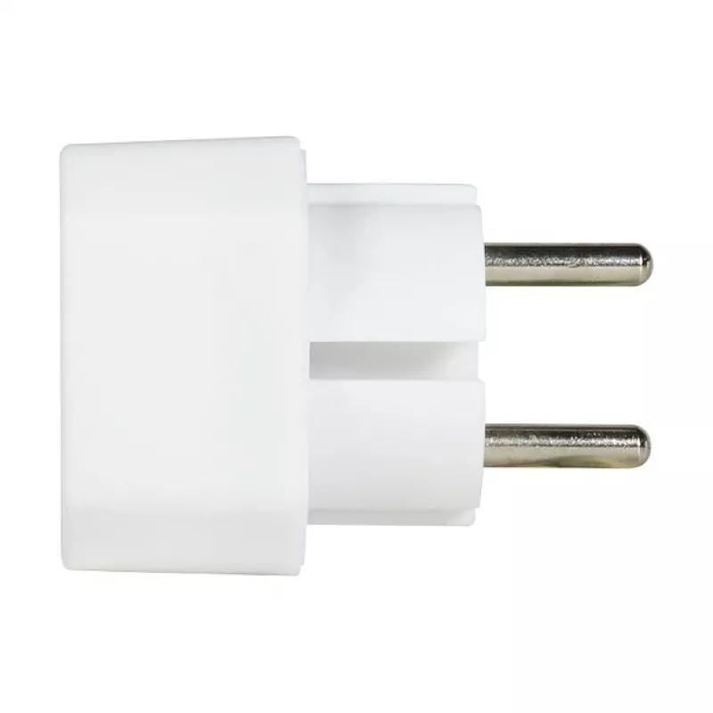 LogiLink LPS218 Euro kištukinis adapteris su 2 lizdais, baltas