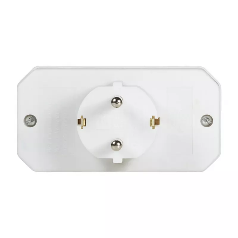 LogiLink LPS221 Schuko į 2x Euro + 1x apsauginį lizdą adapteris, baltas, 16 A, 250 V, 3680 W, apsauga nuo vaikų