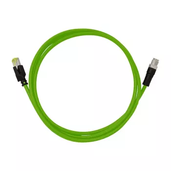 LOGILINK M12 CAT6A pramoninis jungiamasis laidas, PUR, M12 X-kodas į RJ45, 0,25 m
