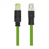 LOGILINK M12 CAT6A pramoninis jungiamasis kabelis, PUR, M12 X-koduotas į RJ45, 3 m