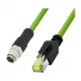 LOGILINK M12 CAT6A pramoninis jungiamasis kabelis, PUR, M12 X-koduotas į RJ45, 7,50 m