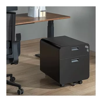 LOGILINK Mobilus dokumentų spintelės modulis, 2 stalčiai su užraktu, juoda
