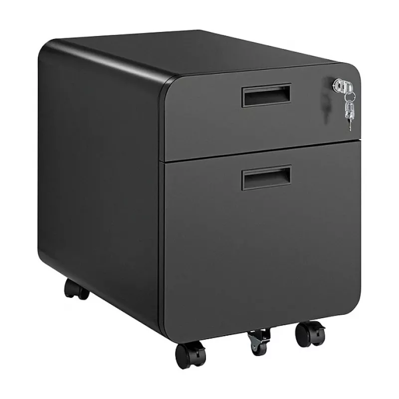 LOGILINK Mobilus dokumentų spintelės modulis, 2 stalčiai su užraktu, juoda