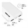 Logilink mobilusis maitinimo bankas, LiPo, 10000 mAh, USB-C įėjimas/išėjimas, baltas