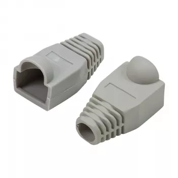 LogiLink Modular RJ45 Plug Cable Boot 6.5mm Pilka, 50vnt.