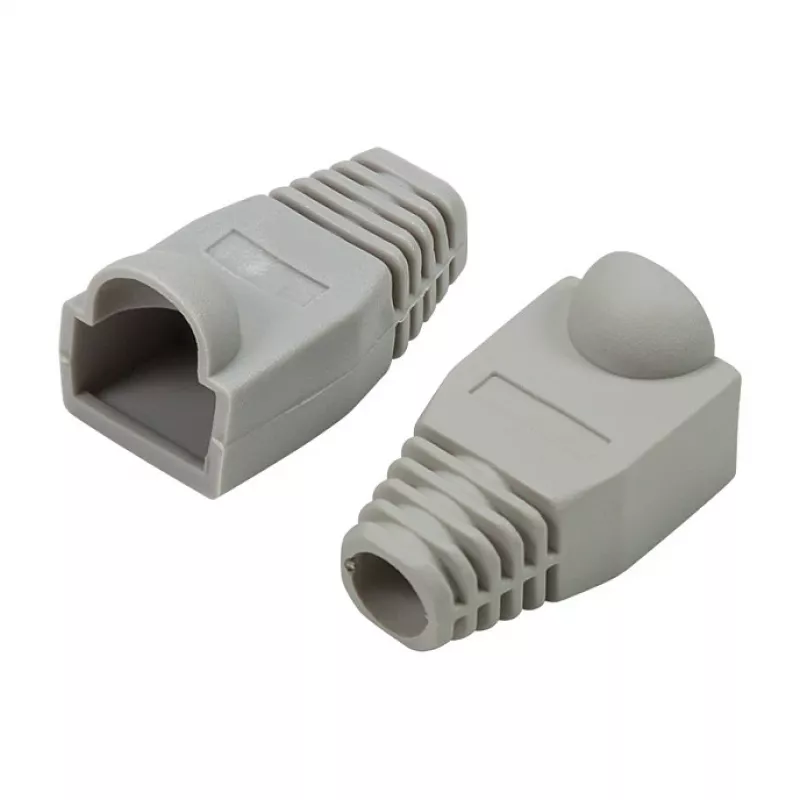 LogiLink Modular RJ45 Plug Cable Boot 6.5mm Pilka, 50vnt.