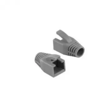 LogiLink MP0034 modulinis apsauginis nuo užlinkimo antgalis Cat.6 RJ45 moduliniams kištukams, 8,0 mm, pilkas, 10 vnt. paketas