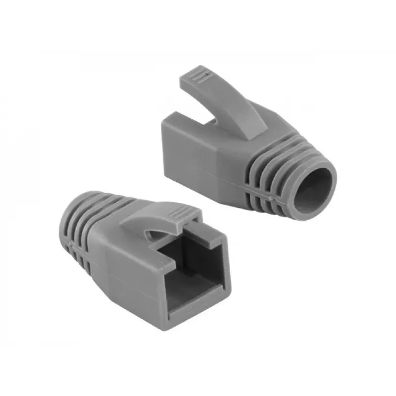 LogiLink MP0035 RJ45 įtempimo mažinimo gaubteliai, pilki, 50 vnt.