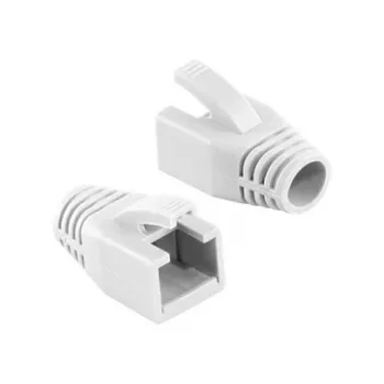 LOGILINK MP0035W RJ45 kištuko kabelio gaubtas 8 mm baltas, 50 vnt.