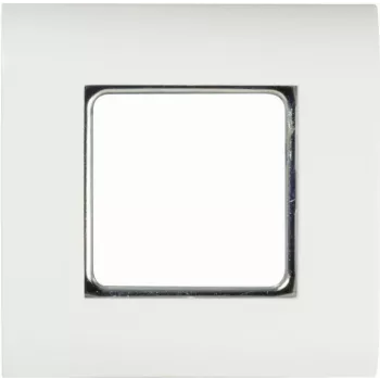 LogiLink NF0002 Įleidžiama sieninė dėžutė 80x80 mm su 45x45 mm išpjova, Gryna balta, Prancūziška sistema