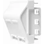 LogiLink NF0012 Įleidžiama sieninė plokštė 2 Keystone moduliams, 45 x 45 mm, prancūziškoji sistema, gryna balta