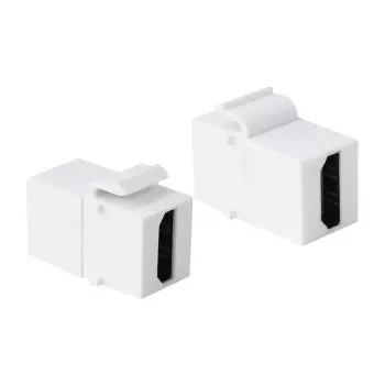 LogiLink NK0014 HDMI Keystone movos modulis, moteriškas į moterišką, baltas, 4K 60Hz, HDCP 2.2, 18 Gbps, įsegamas