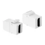 LogiLink NK0014 HDMI Keystone movos modulis, moteriškas į moterišką, baltas, 4K 60Hz, HDCP 2.2, 18 Gbps, įsegamas