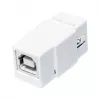 LogiLink NK0017 Keystone modulis USB 2.0 Type-A lizdas į Type-B lizdą, baltas
