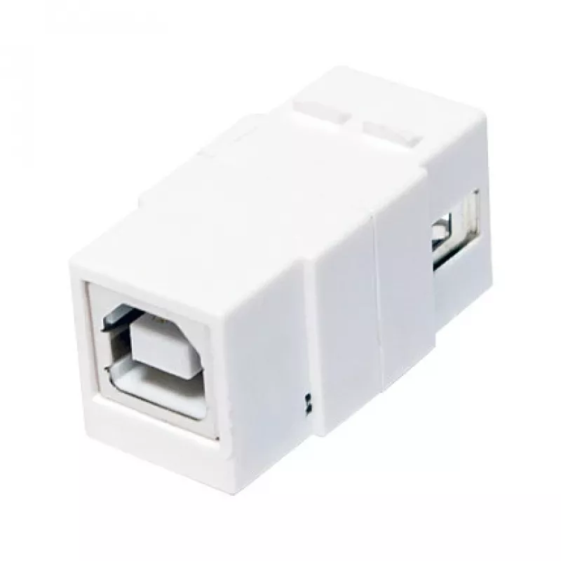 LogiLink NK0017 Keystone modulis USB 2.0 Type-A lizdas į Type-B lizdą, baltas