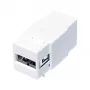 LogiLink NK0017 Keystone modulis USB 2.0 Type-A lizdas į Type-B lizdą, baltas