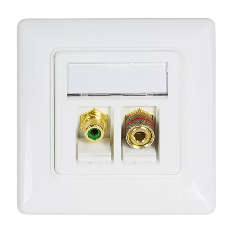LogiLink NK0026 Keystone RCA moteriška į F moterišką sujungimo modulis, geltonas