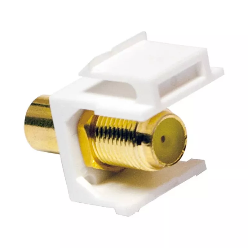 LogiLink NK0026 Keystone RCA moteriška į F moterišką sujungimo modulis, geltonas
