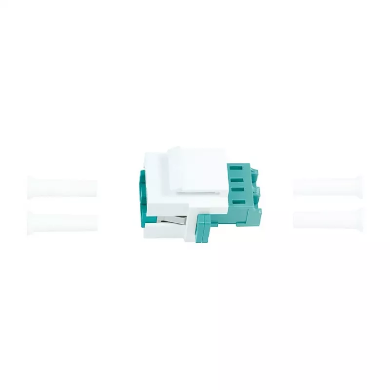 LogiLink NK0031 Keystone LC dvipusis daugiamodis OM3/OM4 šviesolaidinis sujungiklis, akvamarinas