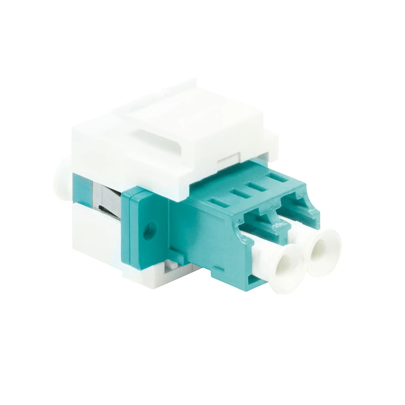 LogiLink NK0031 Keystone LC dvipusis daugiamodis OM3/OM4 šviesolaidinis sujungiklis, akvamarinas