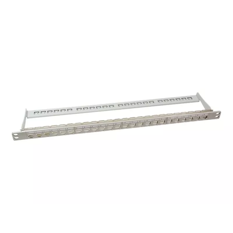 LogiLink NK4039 Keystone pataisos skydelis, 24 prievadai, 0.5U, ekranuotas, pilkas - 19 colių stovo montavimas