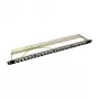 LogiLink NK4040 24 prievadų ekranuotas Keystone skydelis, 0,5U, juodas