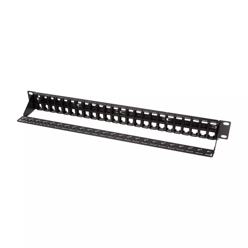 LogiLink NK4045 Keystone Patch Panel 1U 48 prievadų neekranuotas juodas