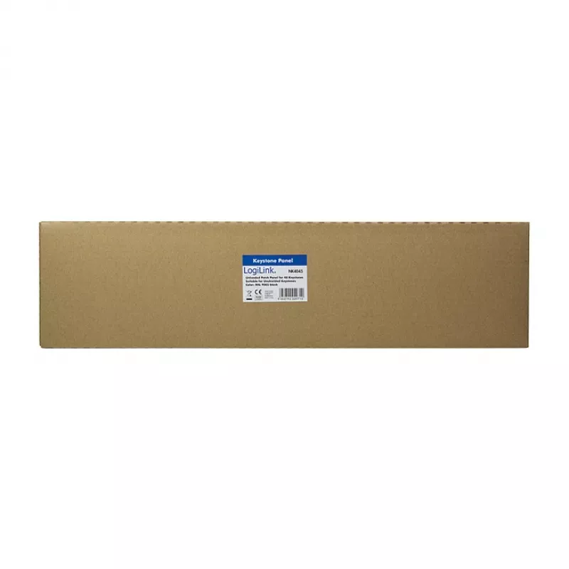 LogiLink NK4045 Keystone Patch Panel 1U 48 prievadų neekranuotas juodas