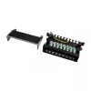 LogiLink NP0017B Patch Panel – 8 prievadų Cat6 STP, Montuojamas ant sienos / po stalu, Juoda