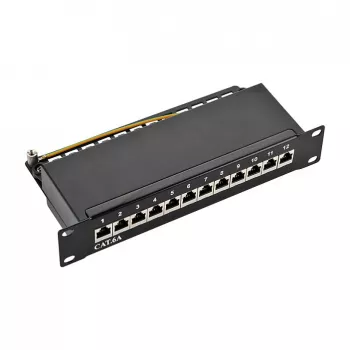 LogiLink NP0052B 12 prievadų Cat6A STP komutacinė plokštė