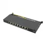 LogiLink NP0064B stalinis pataisos skydelis, 8 prievadų Cat6A STP, 0,5 HE, juodas