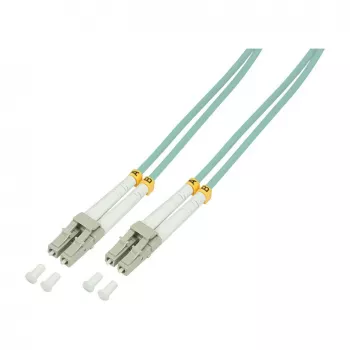 LogiLink OM3 LC/LC Duplex daugiamodis šviesolaidinis jungiamasis kabelis 20m Aqua