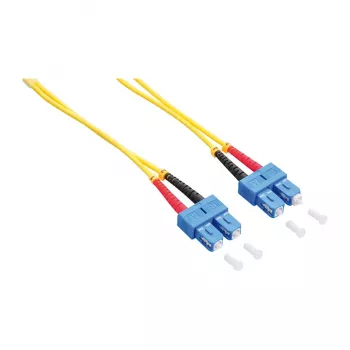 LogiLink OS2 SC/SC dvipusis vienmodis šviesolaidžio jungiamasis laidas, 3 m, 9/125 µm, LSZH, geltonas