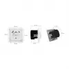LOGILINK PA0253 Sieninis lizdas su 1 Schuko rozete, 1 USB-A ir 1 USB-C įkrovimo prievadu, 3.1A, baltas