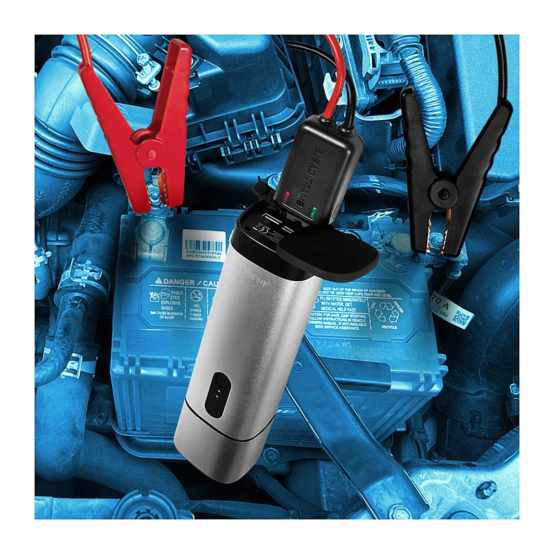 Logilink PA0266 Automobilinis užvedimo įrenginys ir Power Bank, 10000 mAh, 12V/400A Peak, USB-C PD, LED žibintuvėlis