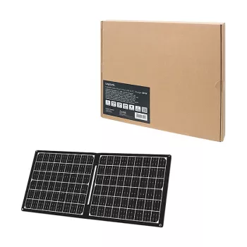 LOGILINK PA0341 Sulankstoma saulės baterija - 30W, USB-C ir USB-A bei nuolatinės srovės išėjimas, monokristalinė, IPX4 atspari purslams