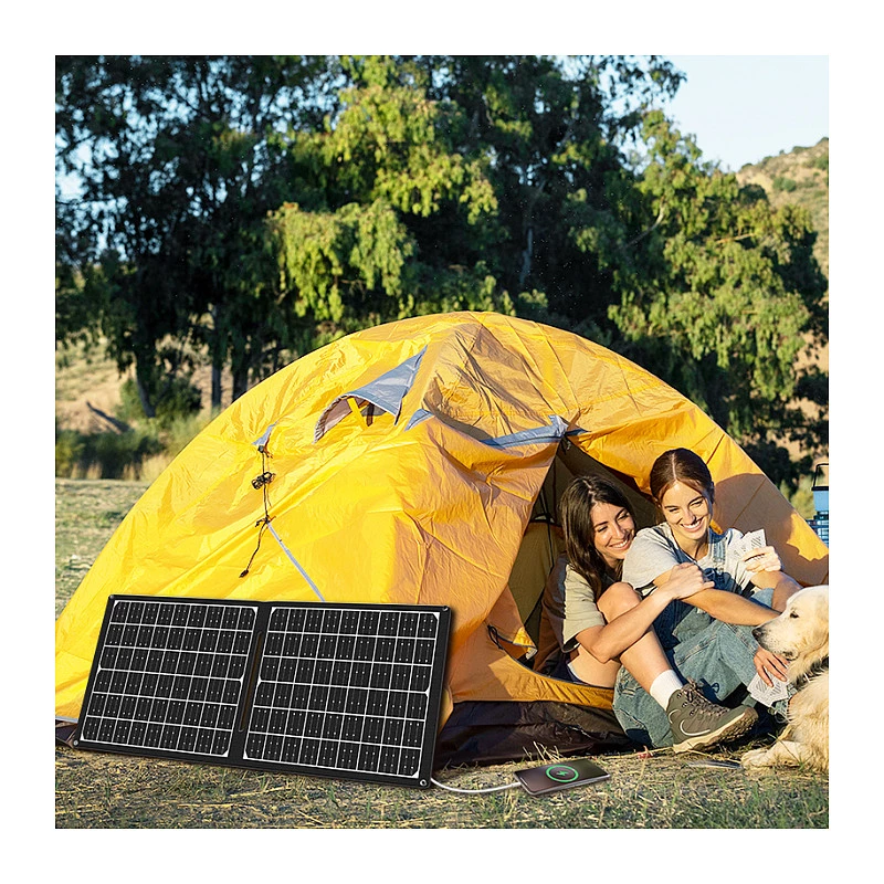 LOGILINK PA0341 Sulankstoma saulės baterija - 30W, USB-C ir USB-A bei nuolatinės srovės išėjimas, monokristalinė, IPX4 atspari purslams