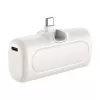 LogiLink PA0349W mobilusis maitinimo bankas, 5000 mAh, LiPo, įmontuota sulankstoma USB-C jungtis ir USB-C prievadas, baltas