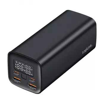 Logilink PA0350 Mobile Power Bank, 20,000 mAh, 65W PD & QC 3.0, juoda