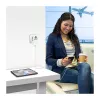 LOGILINK PA0357 USB-A/C kelioninis įkroviklis, 70 W GaN, 4 prievadai, 2x USB-A (QC), 2x USB-C (PD), plonas, baltas