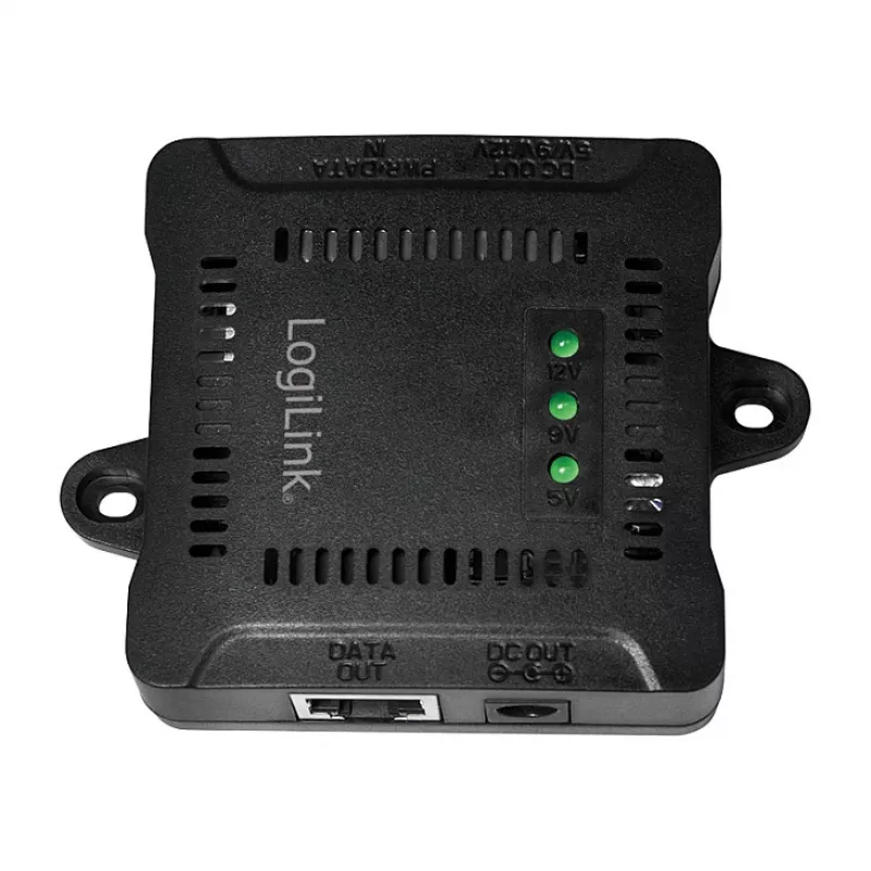 LogiLink POE005 PoE skirstytuvas, 1 prievadas Gigabit, 24W maks., 5/9/12V DC išėjimas