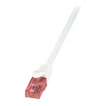 LogiLink PrimeLine Cat.6 U/UTP vytos poros kabelis su variniais laidininkais, baltas, 1,5 m