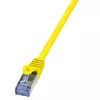LogiLink PrimeLine Cat.6A S/FTP pataisos kabelis, 0.25m, geltonas