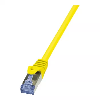 LogiLink PrimeLine Cat.6A S/FTP pataisos kabelis, 0.25m, geltonas