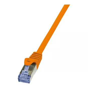 LogiLink PrimeLine Cat.6A S/FTP PIMF pataisos kabelis, 10G, RJ45, LSZH, 0,25 m, oranžinis
