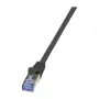 LogiLink PrimeLine Cat.7 Patch Cable RJ-45 (M) - 0.25 m Juoda
